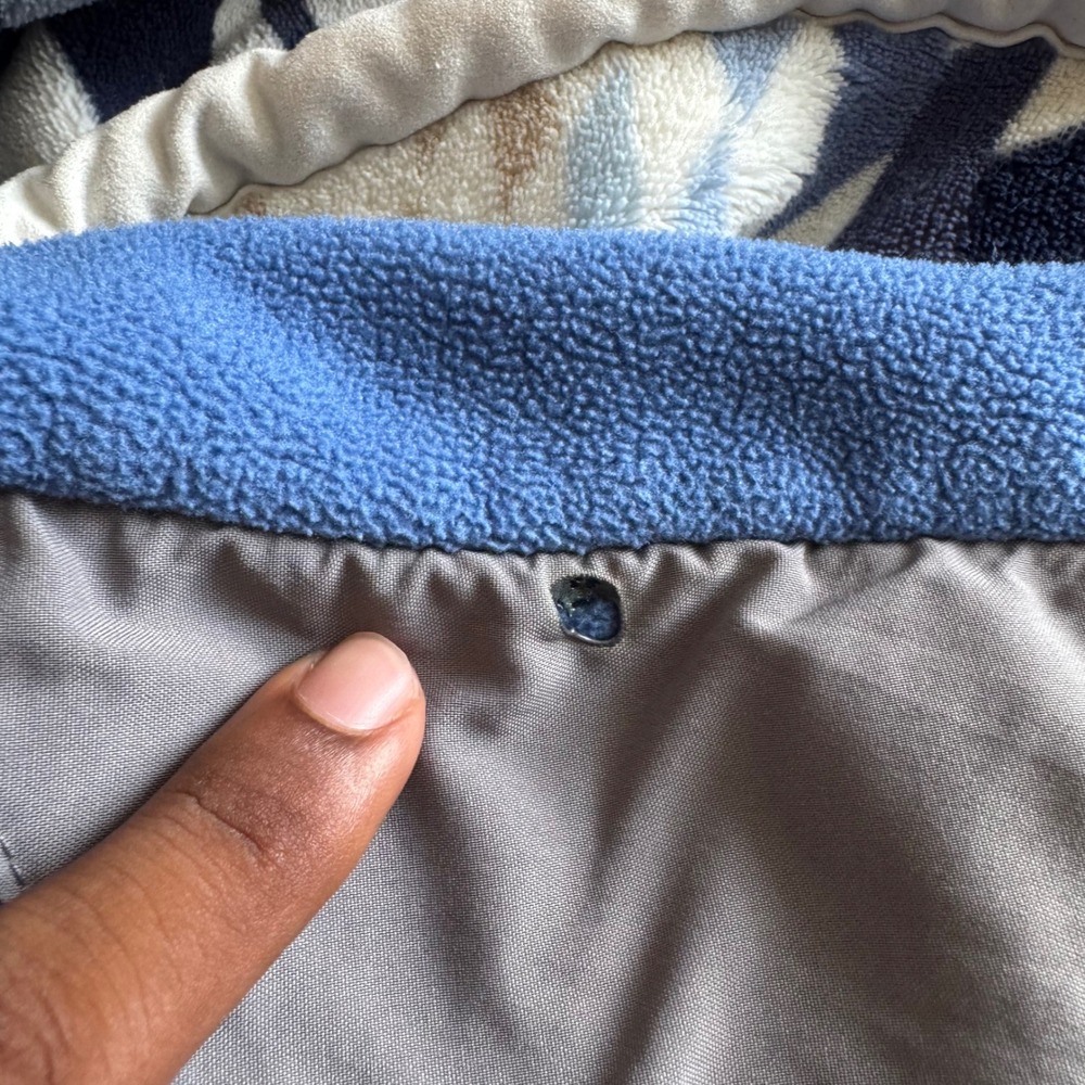 Vintage Y2K The North Face Fleece Jacket Blue Grey Full Zip Denali Style - Picture 8 of 8